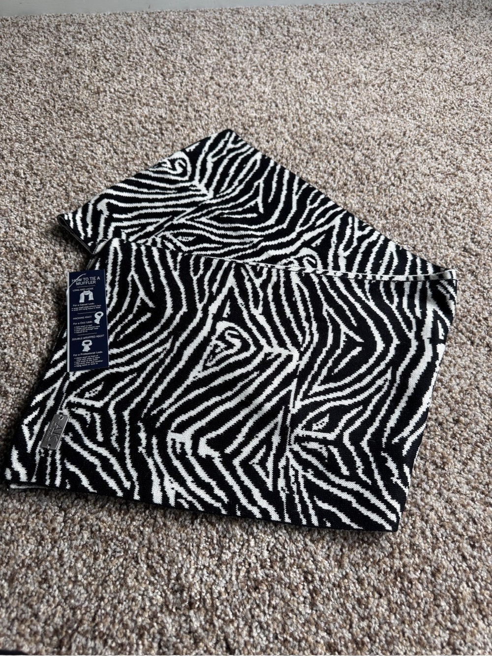 Anne Klein Zebra Print Scarf Wrap
